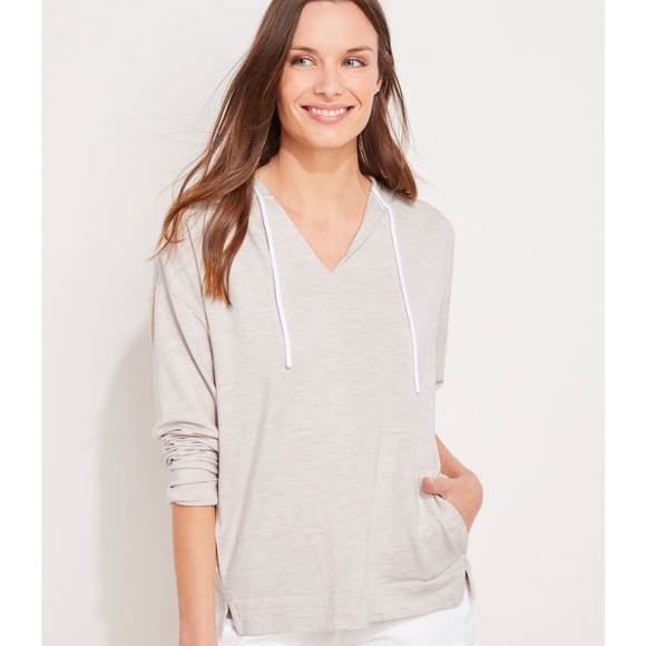 Vineyard Vines Tops - Vineyard Vines Lightweight Dreamcloth V-Neck Hoodie Sweatshirt Size Large
